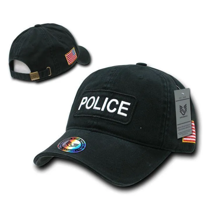 1 Dozen Military Law Enforcement 2 Ply Dual Flag Raid Caps Hats Wholesale Lots!