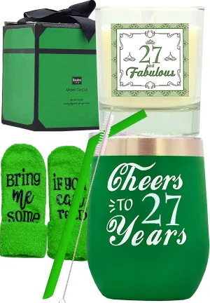 27th Birthday Gifts for Women, 27th Birthday, 27th Birthday Tumbler, Happy 27th Birthday