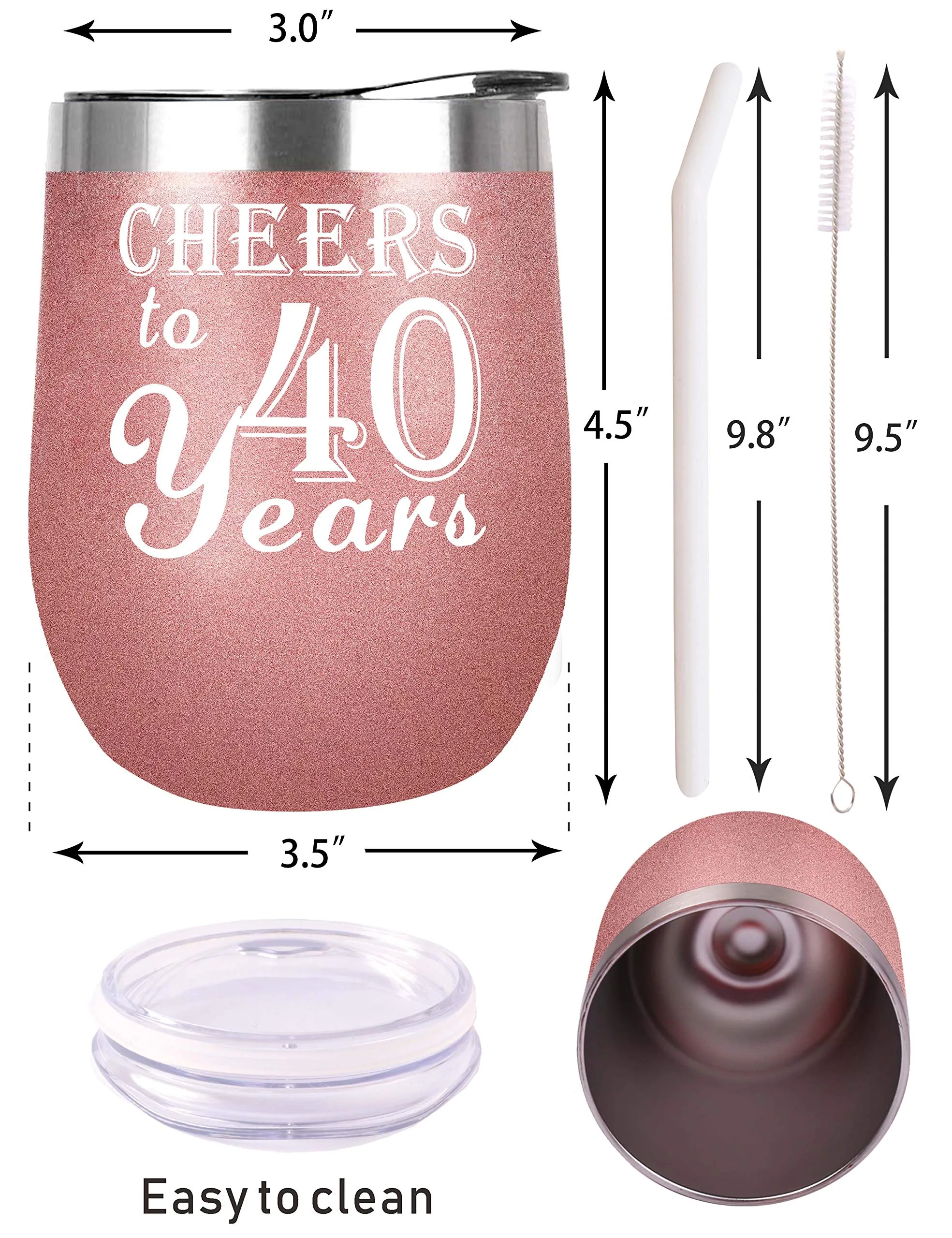 40th Birthday Gifts for Women, 40th Birthday Decorations for Women, Turning 40 Gifts