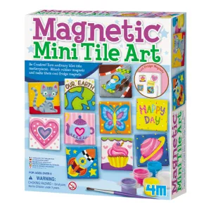 4M Magnetic Mini Tile Art Kit - DIY Paint & Craft Set for Kids