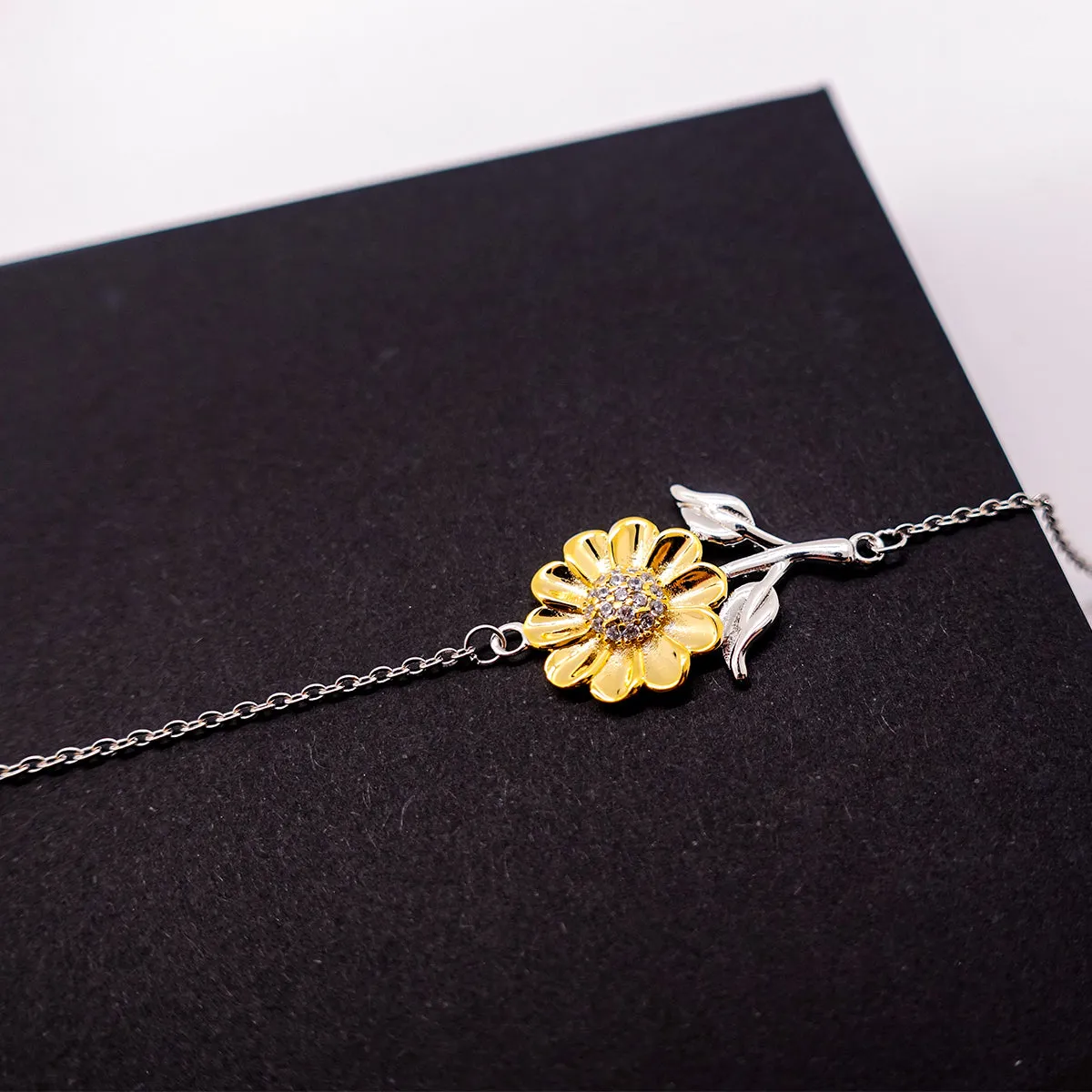 Abuela Gift. Birthday Meaningful Gifts for Abuela, To me You are the World. Standout Appreciation Gifts, Sunflower Bracelet with Message Card for Abuela