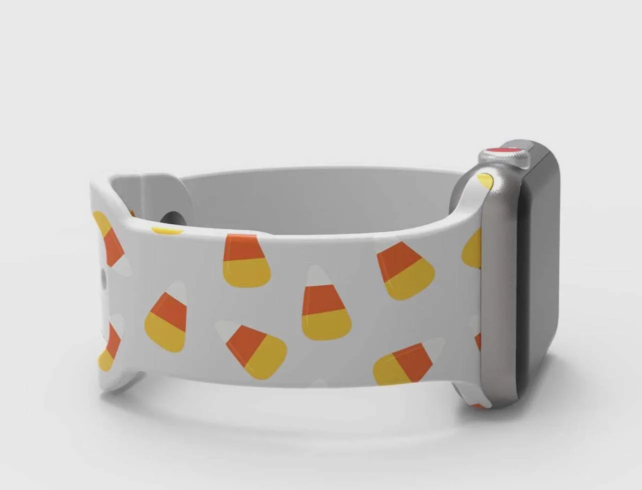 Accessories/Gifts - Silicone Apple Watch Band, Candy Corn