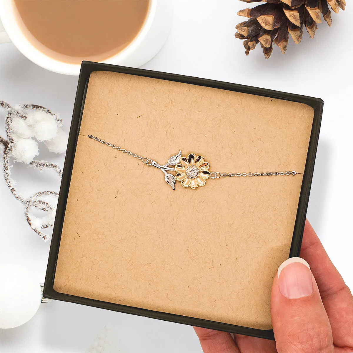 Actuary Dad Gifts, The best kind of DAD, Father's Day Appreciation Birthday Sunflower Bracelet for Actuary, Dad, Father from Son Daughter