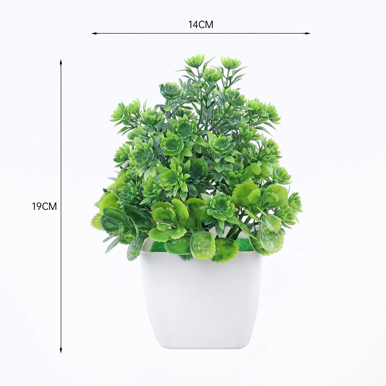 Artificial Mini Bonsai Tree Pot Flower Simulated Tree Decor Plant Fake Flower Potted Ornament For Home Room Garden Decoration