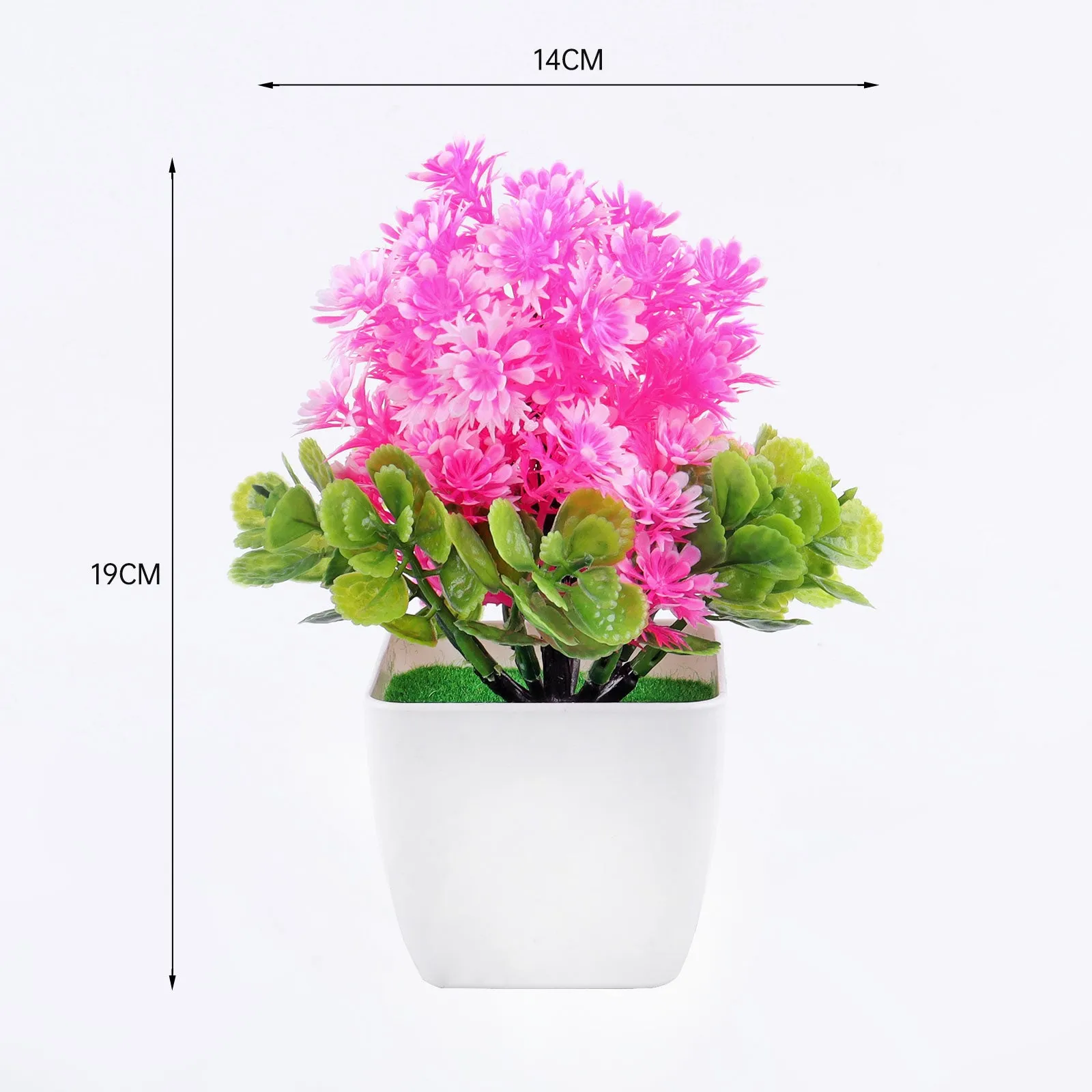 Artificial Mini Bonsai Tree Pot Flower Simulated Tree Decor Plant Fake Flower Potted Ornament For Home Room Garden Decoration