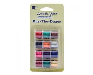 Artistic Wire - Buy the Dozen Pack - 5 yard spool (4.5meters) - 12 Colours