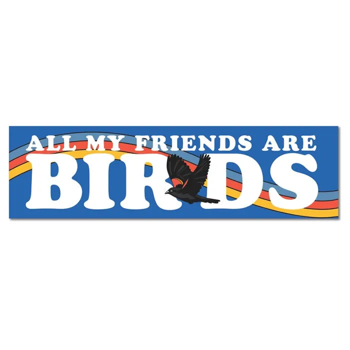 Bird Collective Bird Friends Jumbo Bumper Sticker