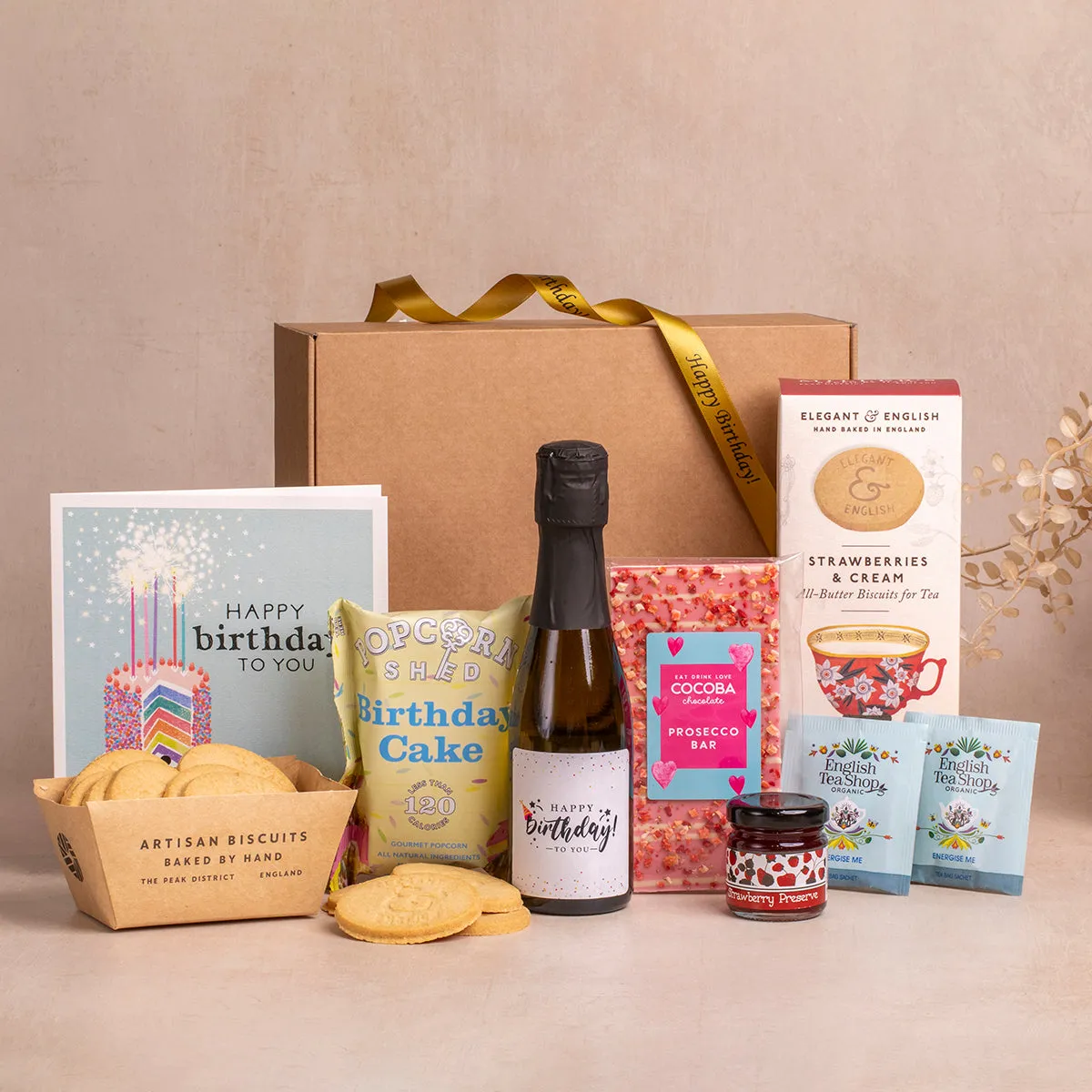 Birthday Tea & Prosecco Celebration Hamper