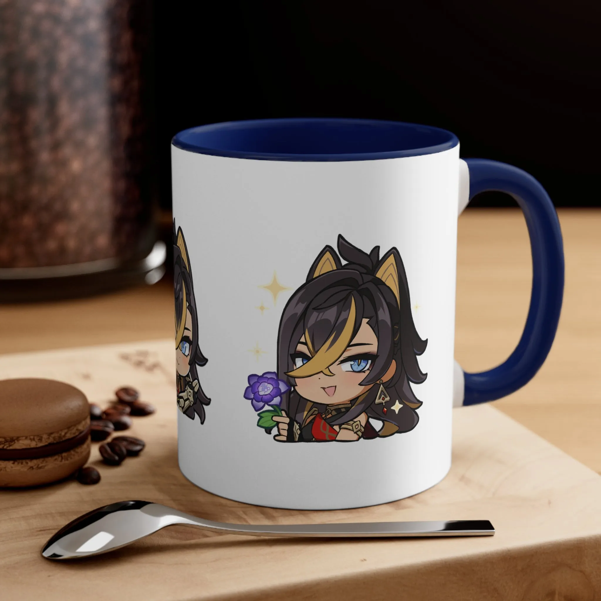 Dehya Genshin Impact Accent Coffee Mug, 11oz Cups Mugs Cup Gift For Gamer Gifts Game Anime Fanart Fan Birthday Valentine's Christmas