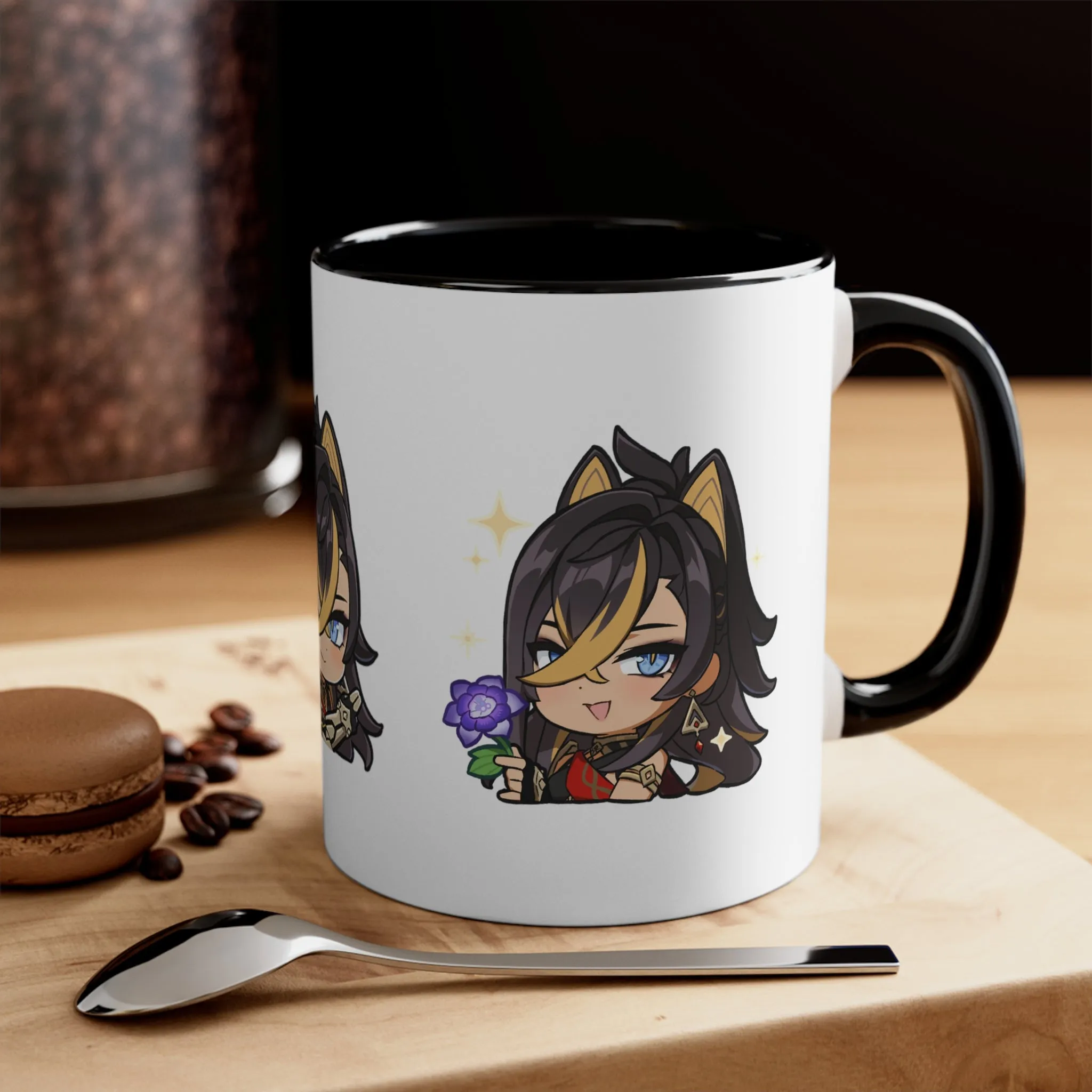 Dehya Genshin Impact Accent Coffee Mug, 11oz Cups Mugs Cup Gift For Gamer Gifts Game Anime Fanart Fan Birthday Valentine's Christmas