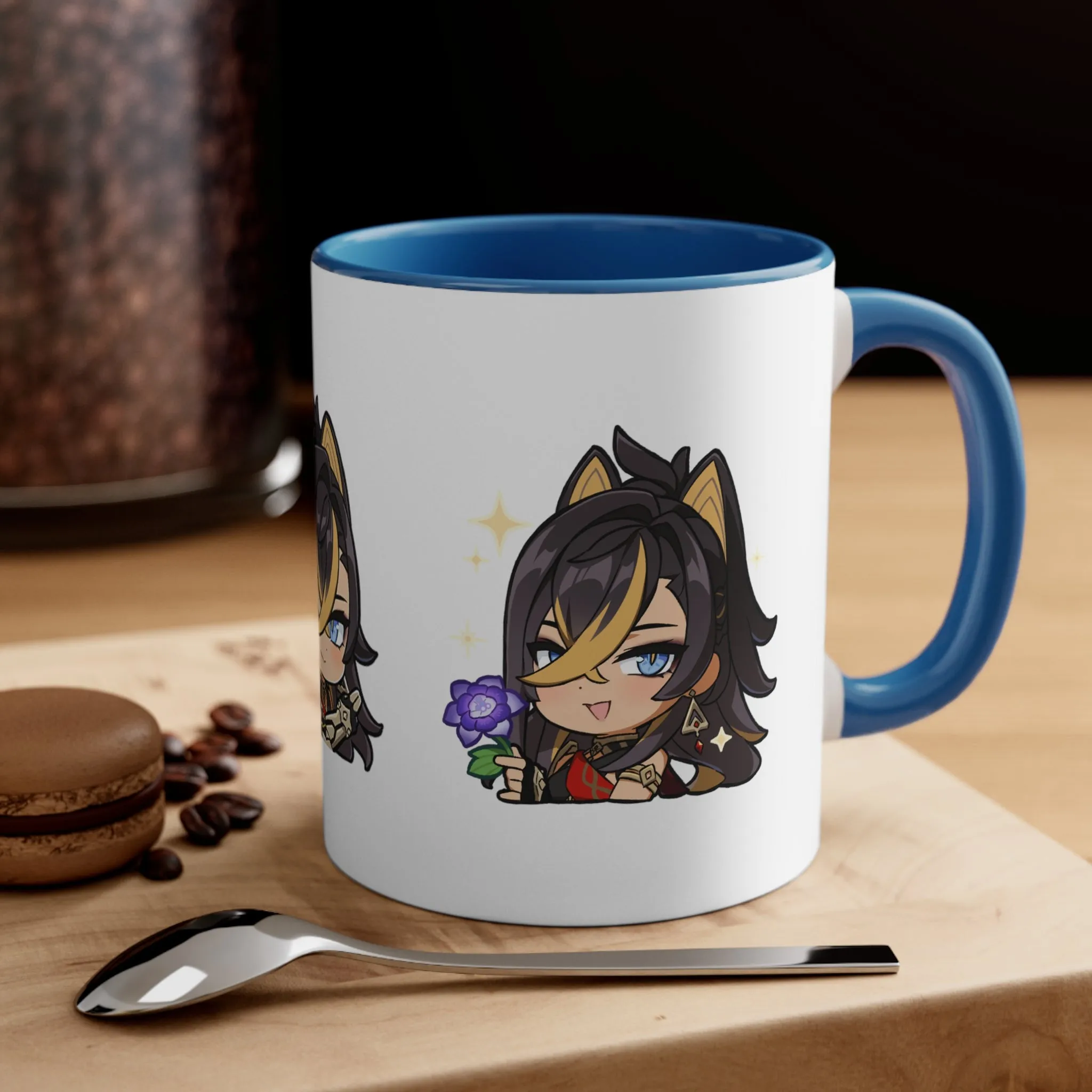 Dehya Genshin Impact Accent Coffee Mug, 11oz Cups Mugs Cup Gift For Gamer Gifts Game Anime Fanart Fan Birthday Valentine's Christmas