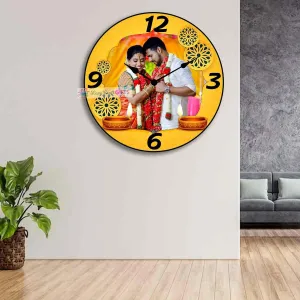 Diwali Special Photo Wall Clock