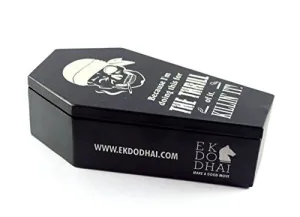 Ek Do Dhai Coffin Ashtray, Rectangular Shape, Antique Style, Perfect for Gifts and Every Occasion, Eyecatcher on Table - Pack of 1