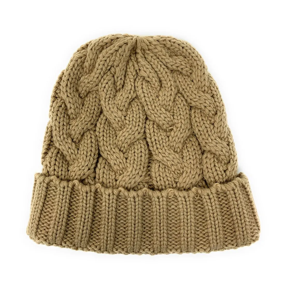 Empire Cove Womens Mens Unisex Winter Warm Solid Cable Knit Cuff Beanie