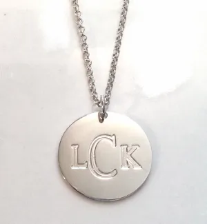 Engraved Disc Necklace-Andi Dorfman-The Bachelorette