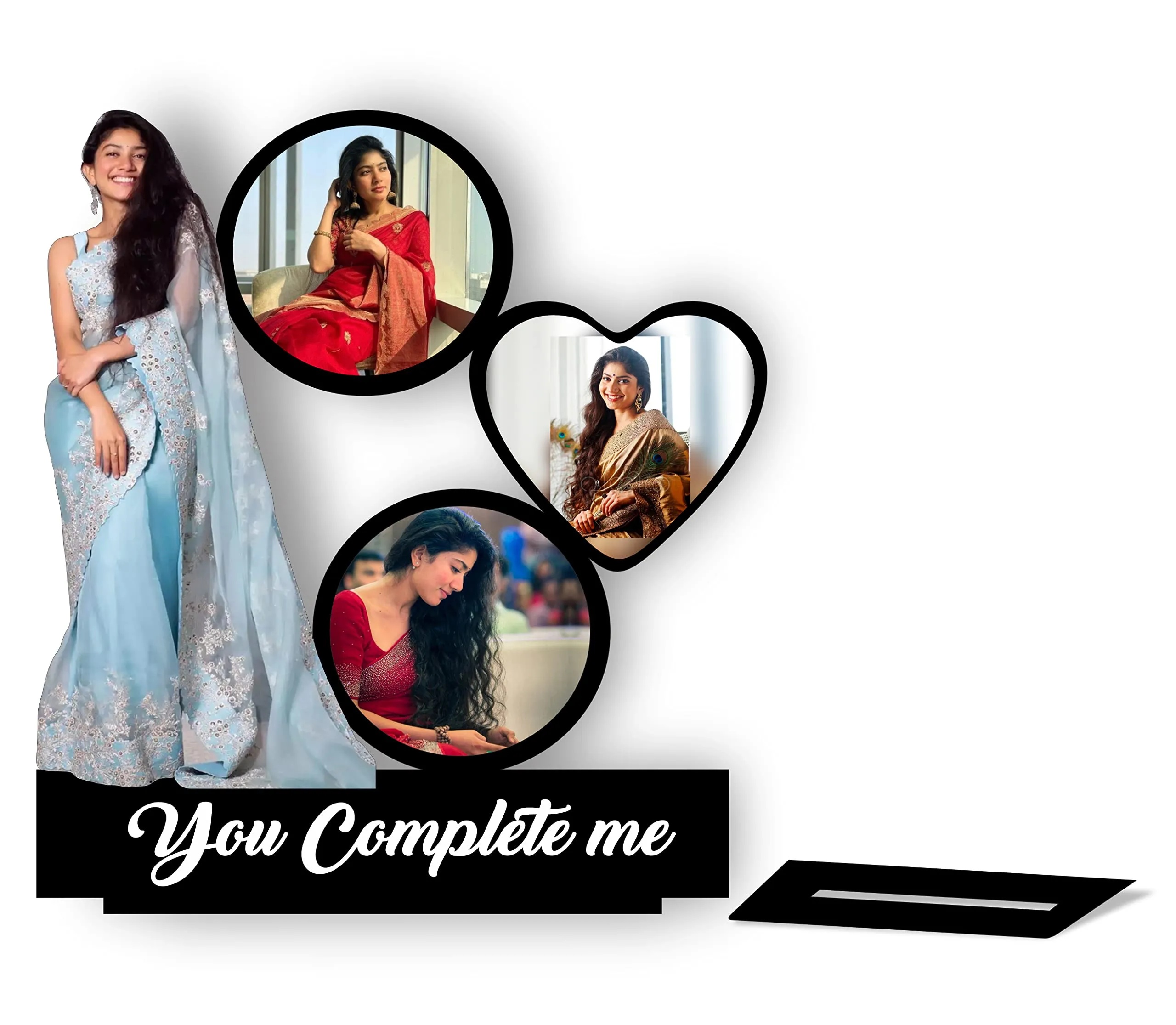 EVALUZE Couple Customized Table Top Collage Photo Frame | Best Gift For Wedding, Marriage, Anniversary, Birthday, Husband, Wife, Girlfriend, Boyfriend, Parents And Friends |