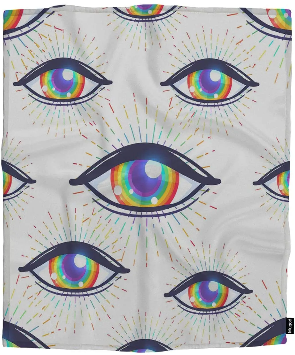 Eyes Throw Blanket Rainbow Colored Eyes Flag Of Lgbt Community Inside Eyeball Rainbow Pride Blanket