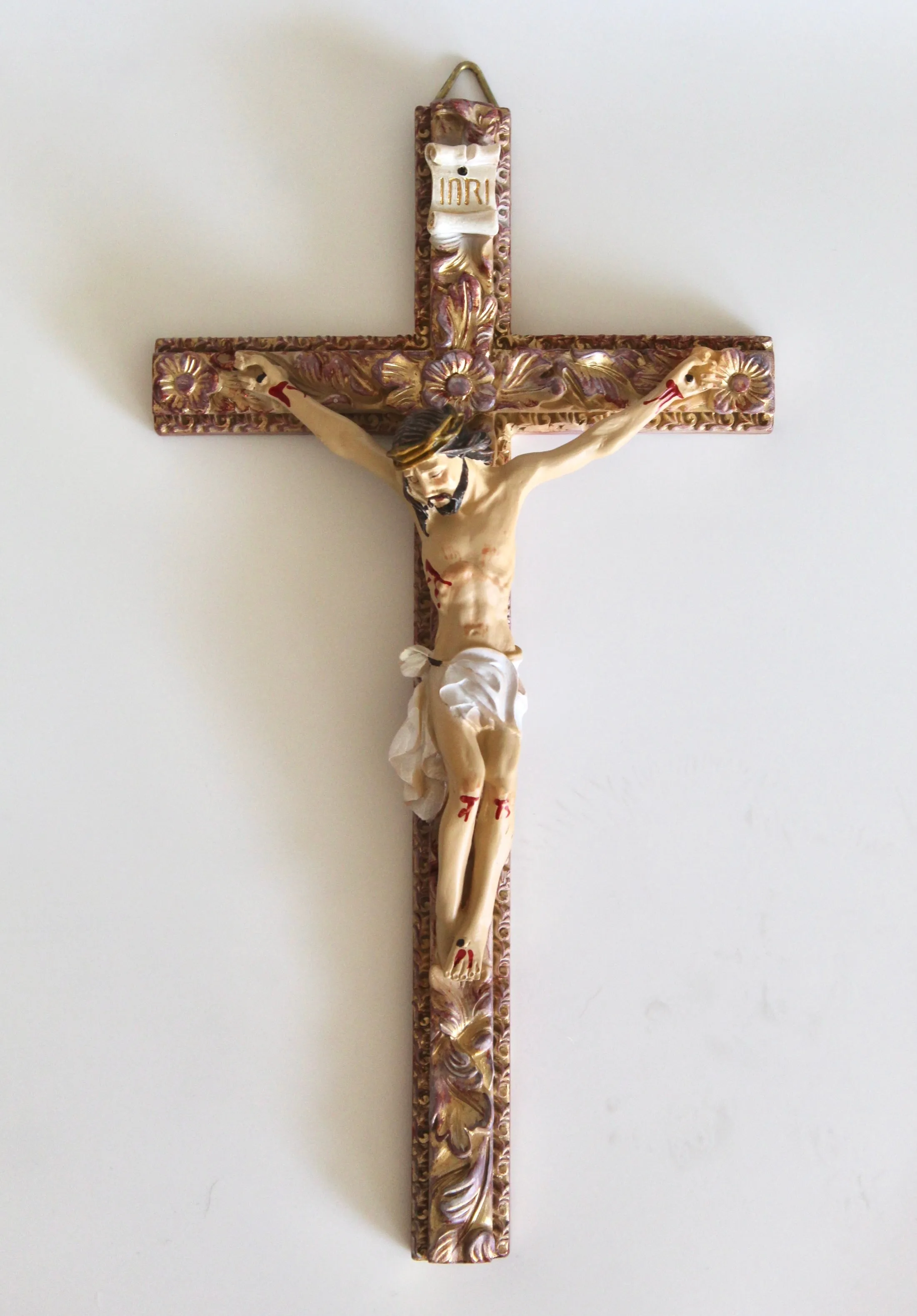 Floral Wall Crucifix