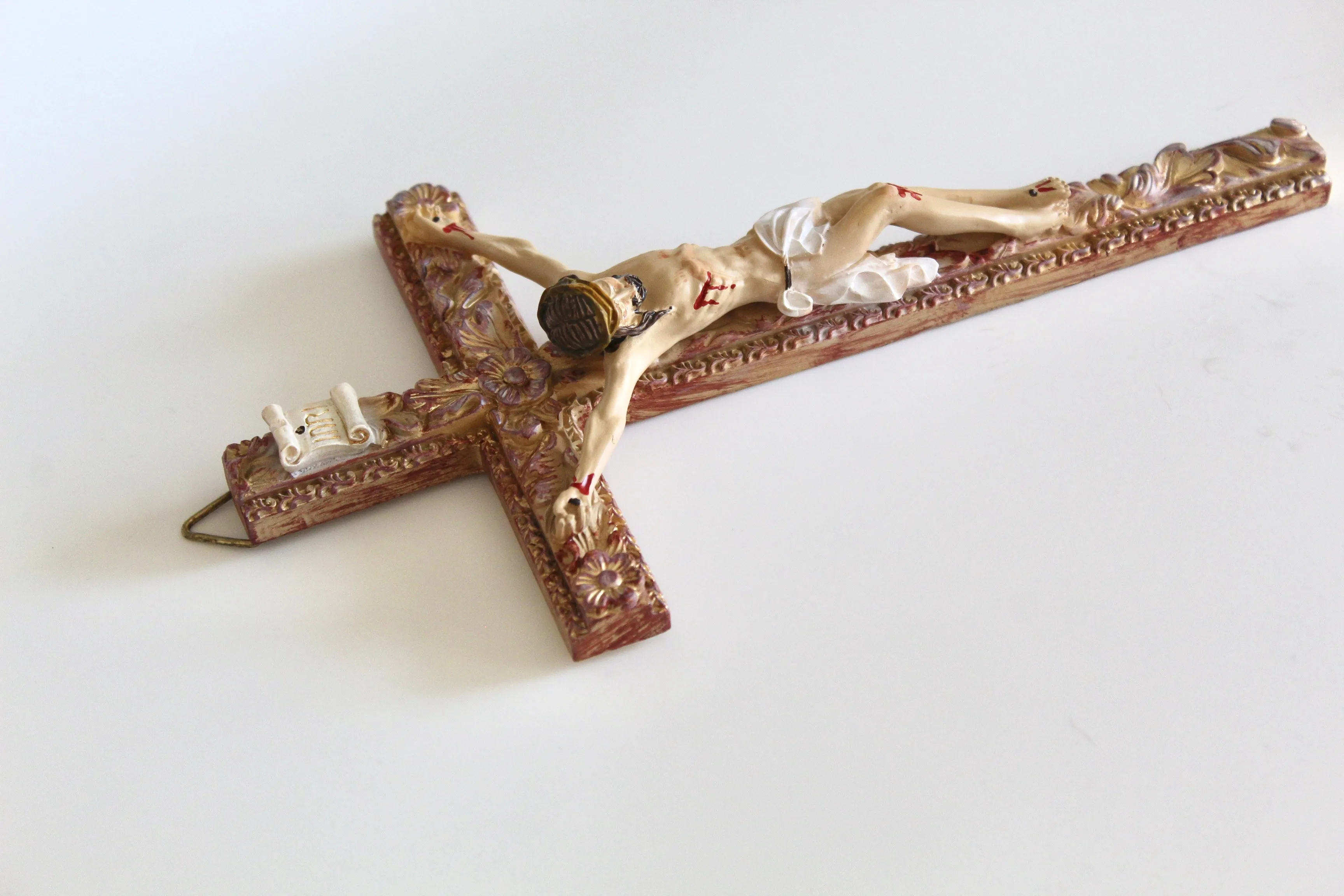 Floral Wall Crucifix