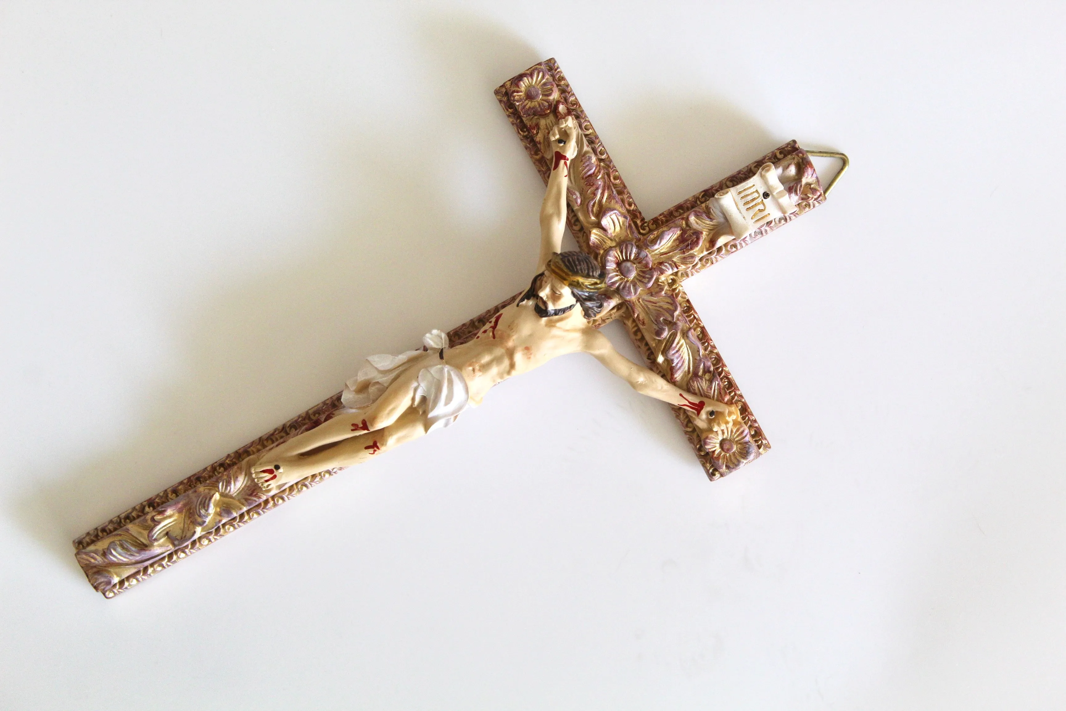 Floral Wall Crucifix