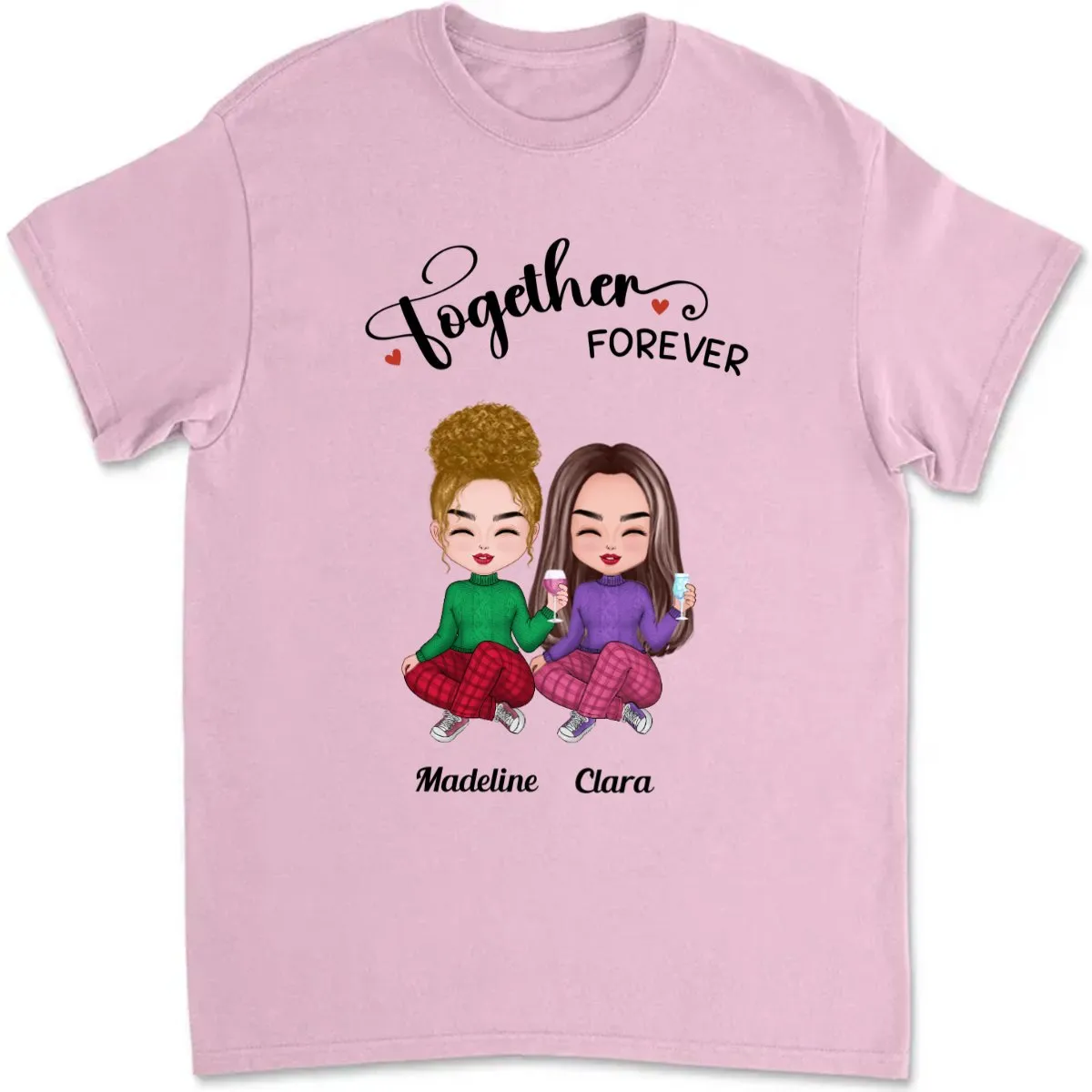 Friends - Together Forever - Personalized T-Shirt