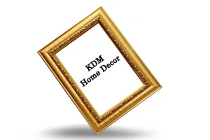 KDM HOME DECOR Photo frame 6x9 inch bingold golden Color Table Top/Wall Decoration Hanging