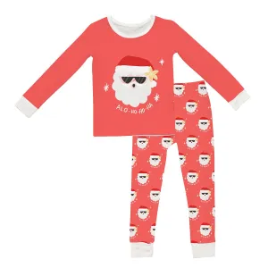 Kids Pajama Set, Alohohoha Santa Red