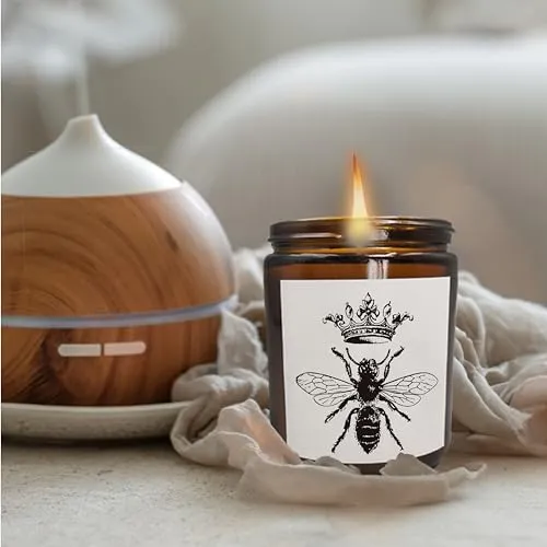 Mancheng-zi Queen Bee Candle,Queen Bee Birthday Gifts for Girls Women,Bee Gifts for Bee Lovers,Bee Themed Gifts,Honey Bee Gifts,Bee Candles