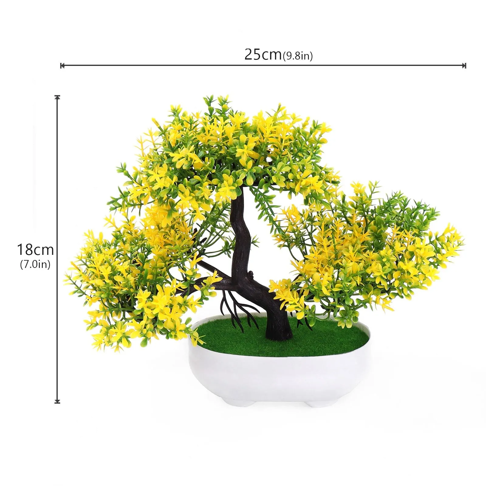 Mini Artificial Plant Bonsai Small Simulated Tree Pot Plants Fake Flowers Office Table Potted Ornaments Home Garden Decor