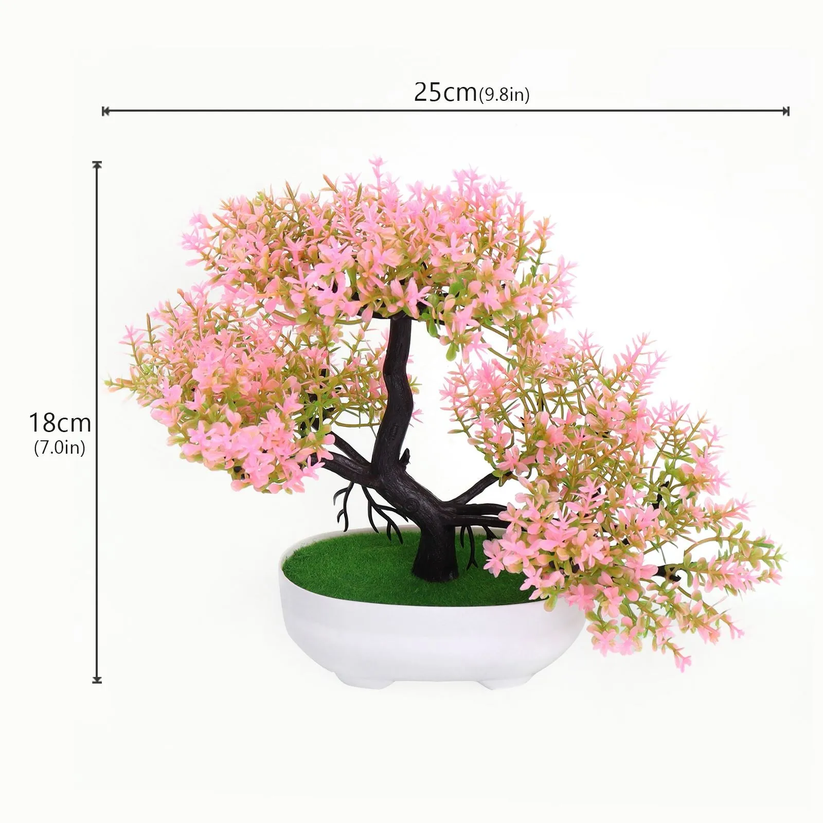 Mini Artificial Plant Bonsai Small Simulated Tree Pot Plants Fake Flowers Office Table Potted Ornaments Home Garden Decor