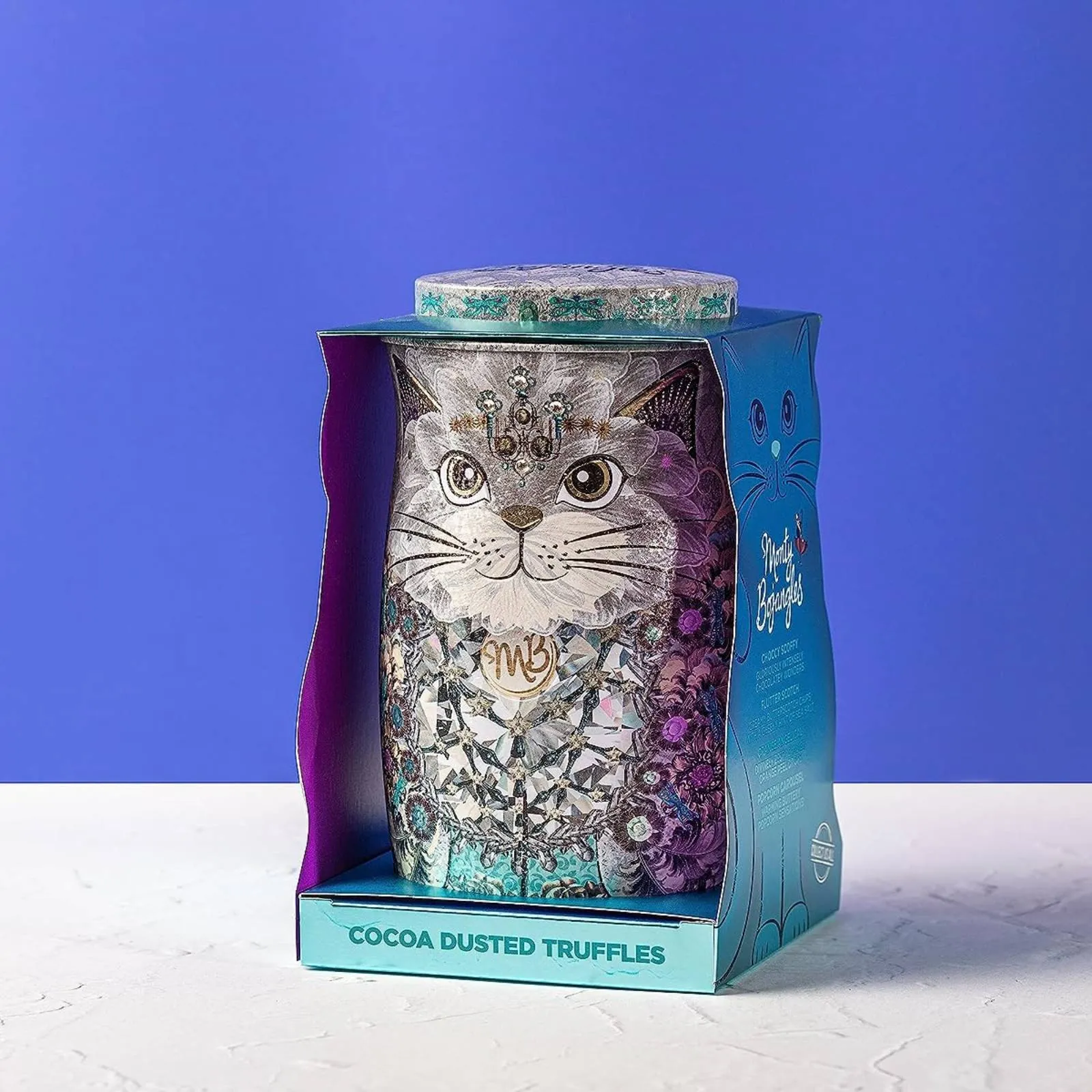 Monty Bojangles Diamond Empress Cocoa Dusted Truffles Cat Tin