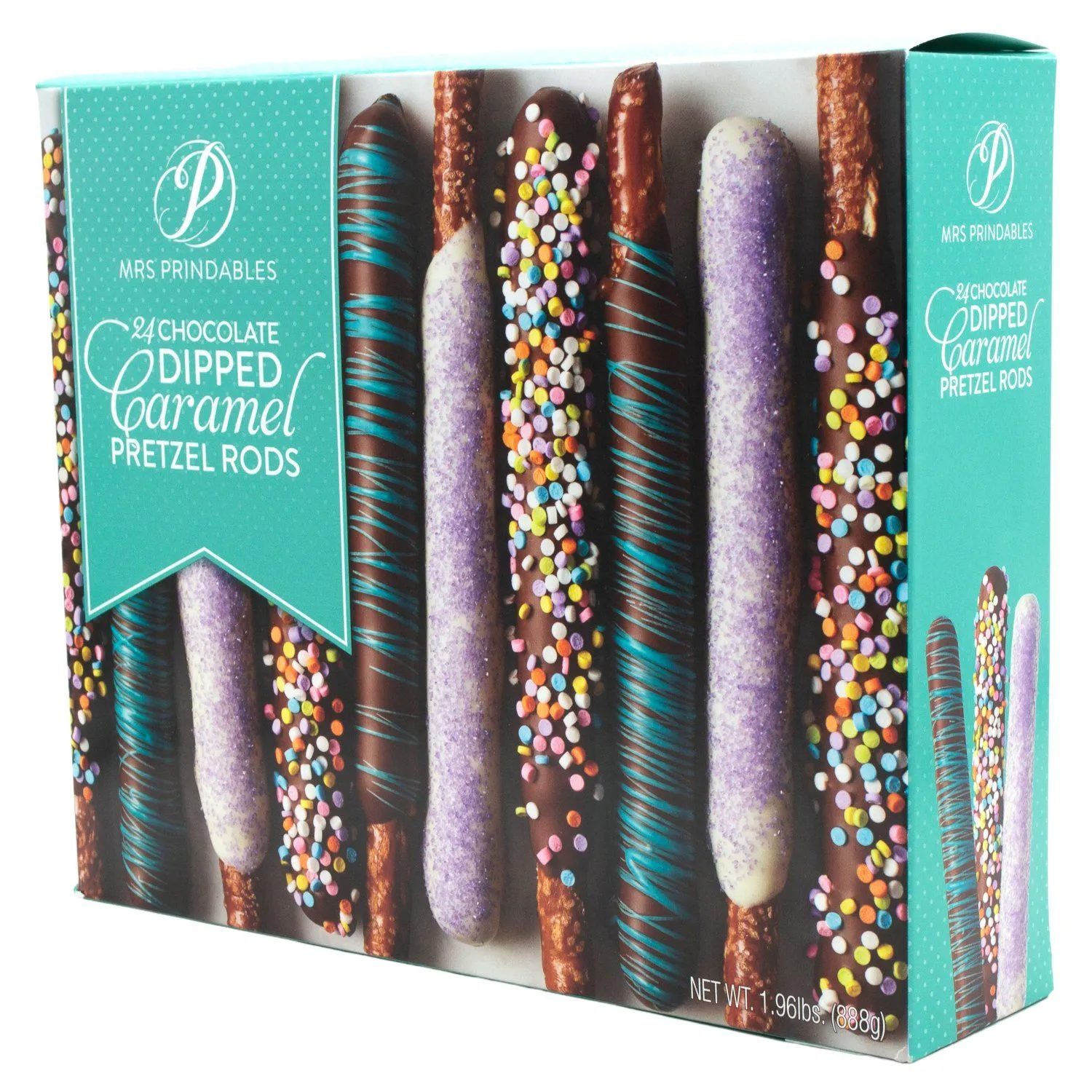 Mrs Prindables Chocolate Dipped Caramel Pretzels Rods