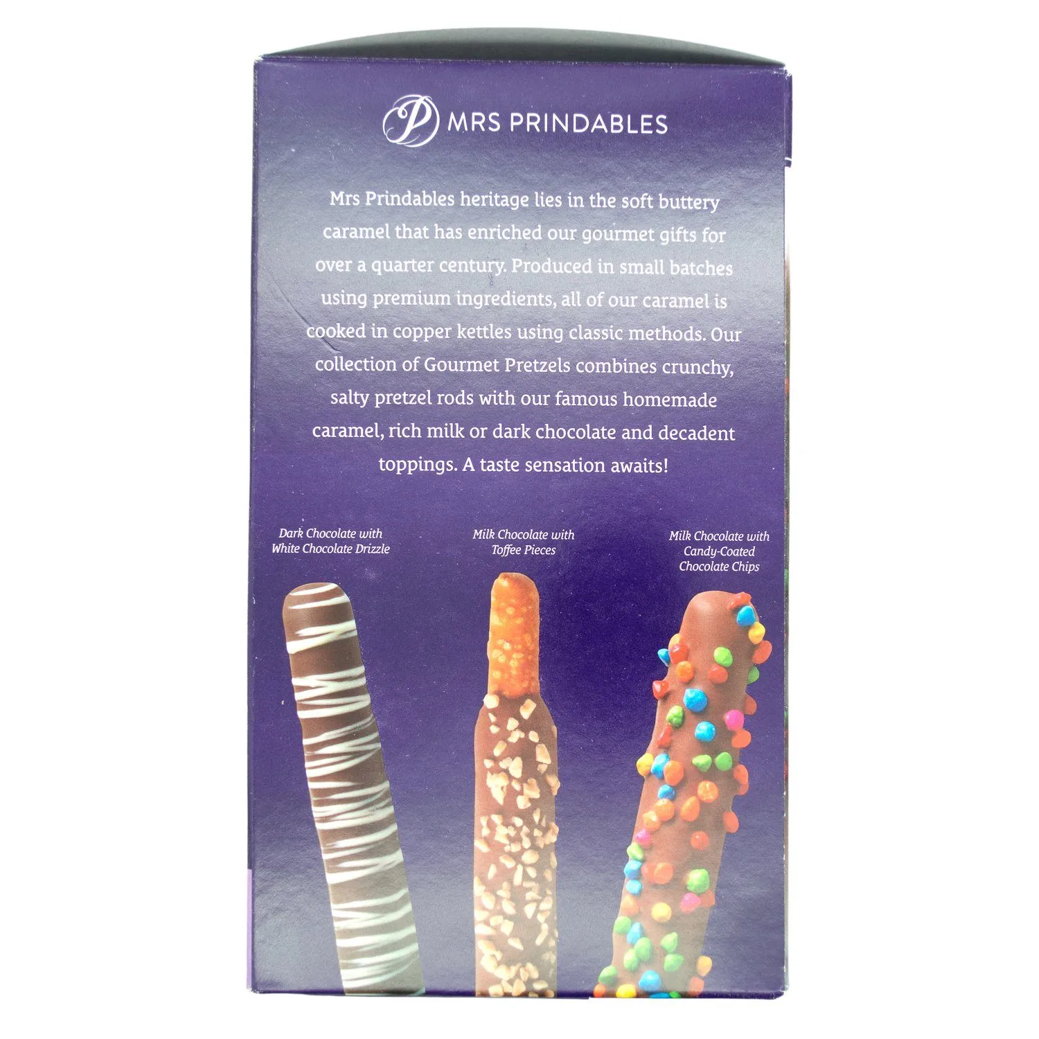 Mrs Prindables Chocolate Dipped Caramel Pretzels Rods