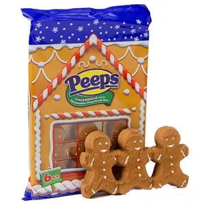 Peeps Christmas Gingerbread Men Marshmallows 6ct (3oz)