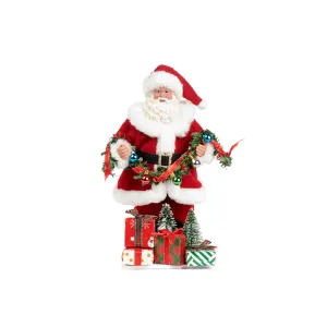 Premium Santa With A Garland