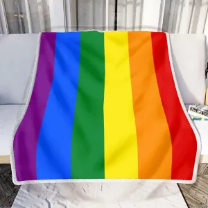 Rainbow Gay Pride Blanket, Lgbt Blanket, Gay Pride Blanket, Rainbow Blanket, Gay Blanket