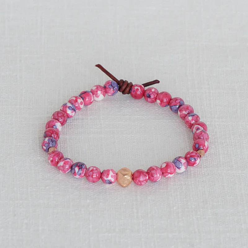 Red Jade Affirmation Mini Bracelet | Choose your Affirmation