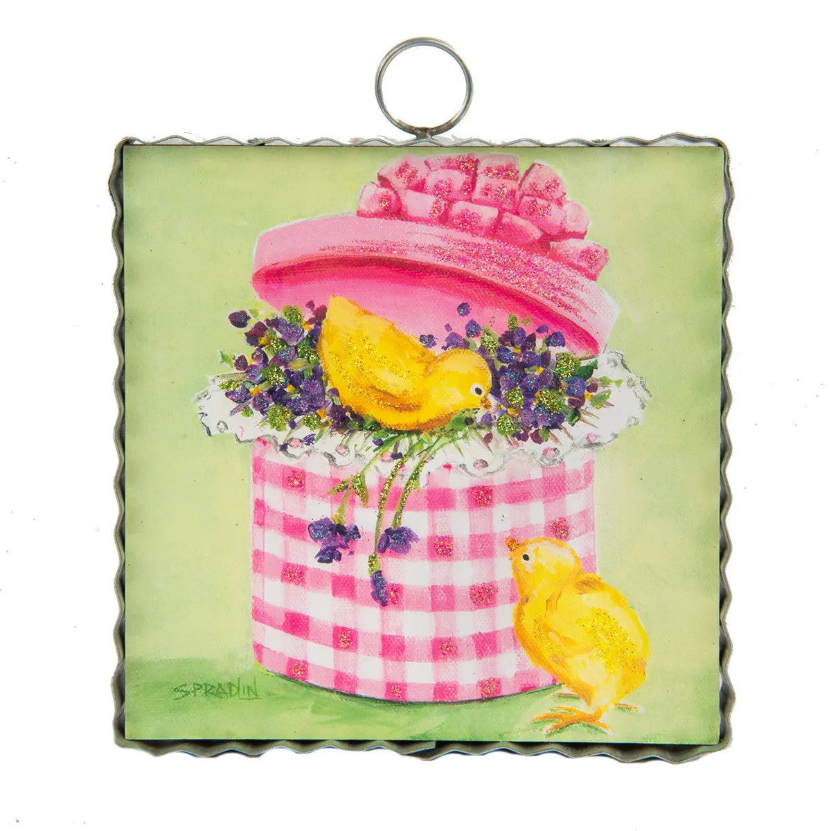 RTC Mini Gallery Charm - Vintage Box of Chicks