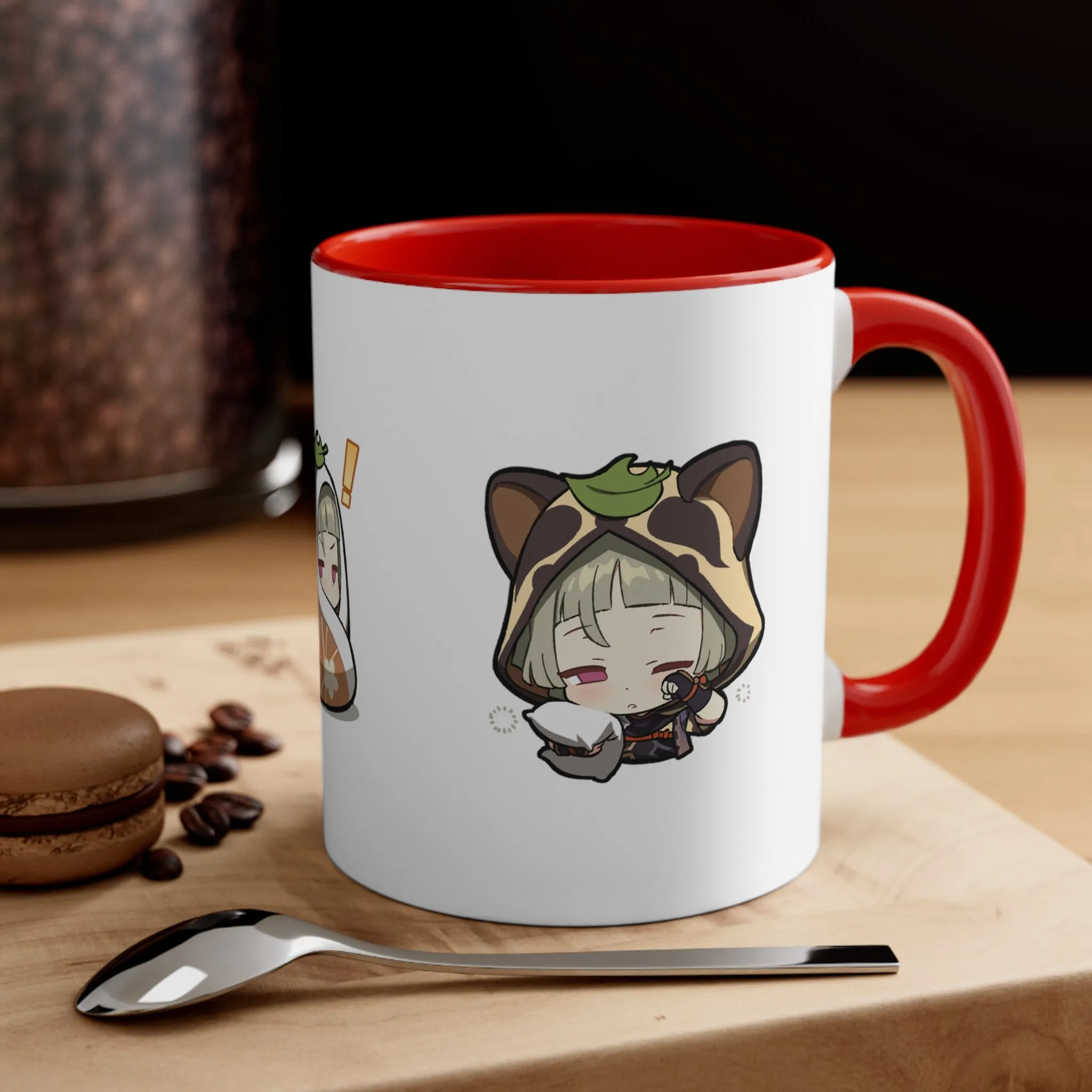 Sayu Genshin Impact Accent Coffee Mug, 11oz Cups Mugs Cup Gift For Gamer Gifts Game Anime Fanart Fan Birthday Valentine's Christmas