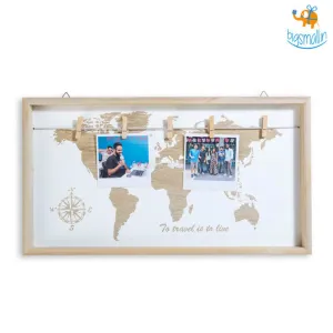 Wanderlust Photo Hanging Wooden Board