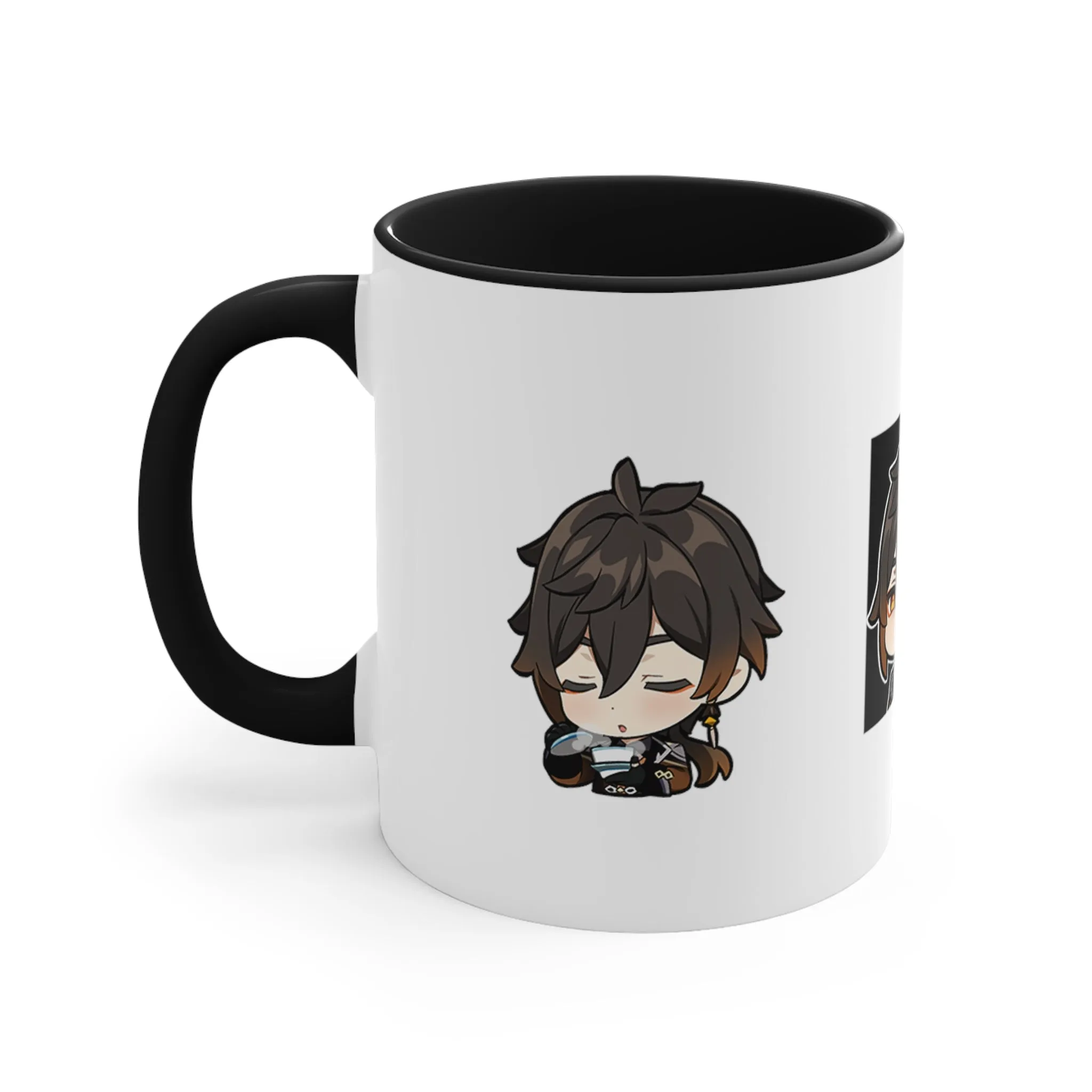 Zhong Li Genshin Impact Accent Coffee Mug, 11oz Cups Mugs Cup Gift For Gamer Gifts Game Anime Fanart Fan Birthday Valentine's Christmas